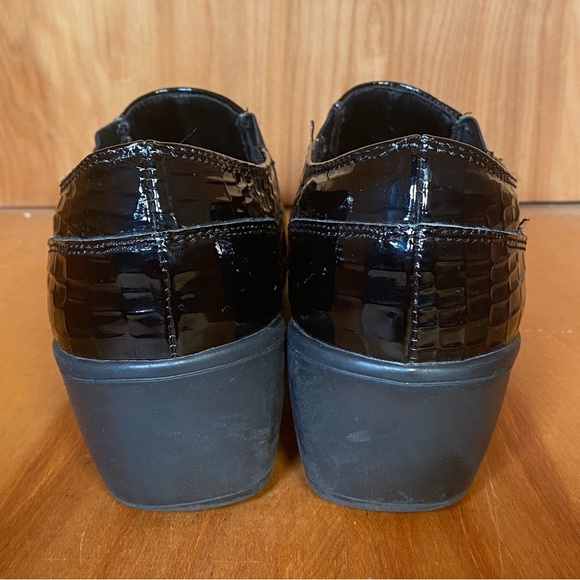 Womens 9 Skechers Flexibles Divider Slip On Clogs Black SEF0524 - Picture 4 of 8